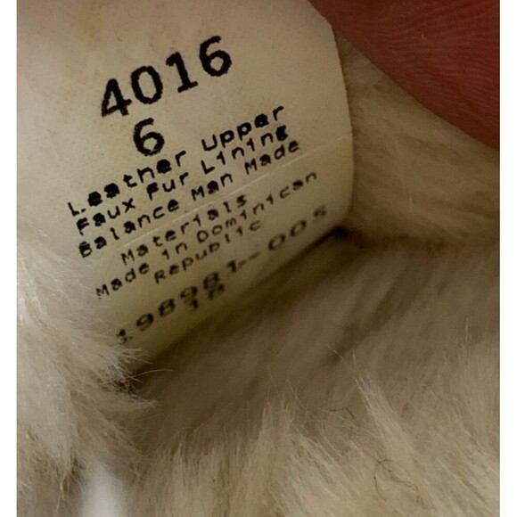 Minnetonka Cally Slipper Moccasin 4016 Faux Fur Lined Red Suede Laces Womens 6 - Picture 8 of 11